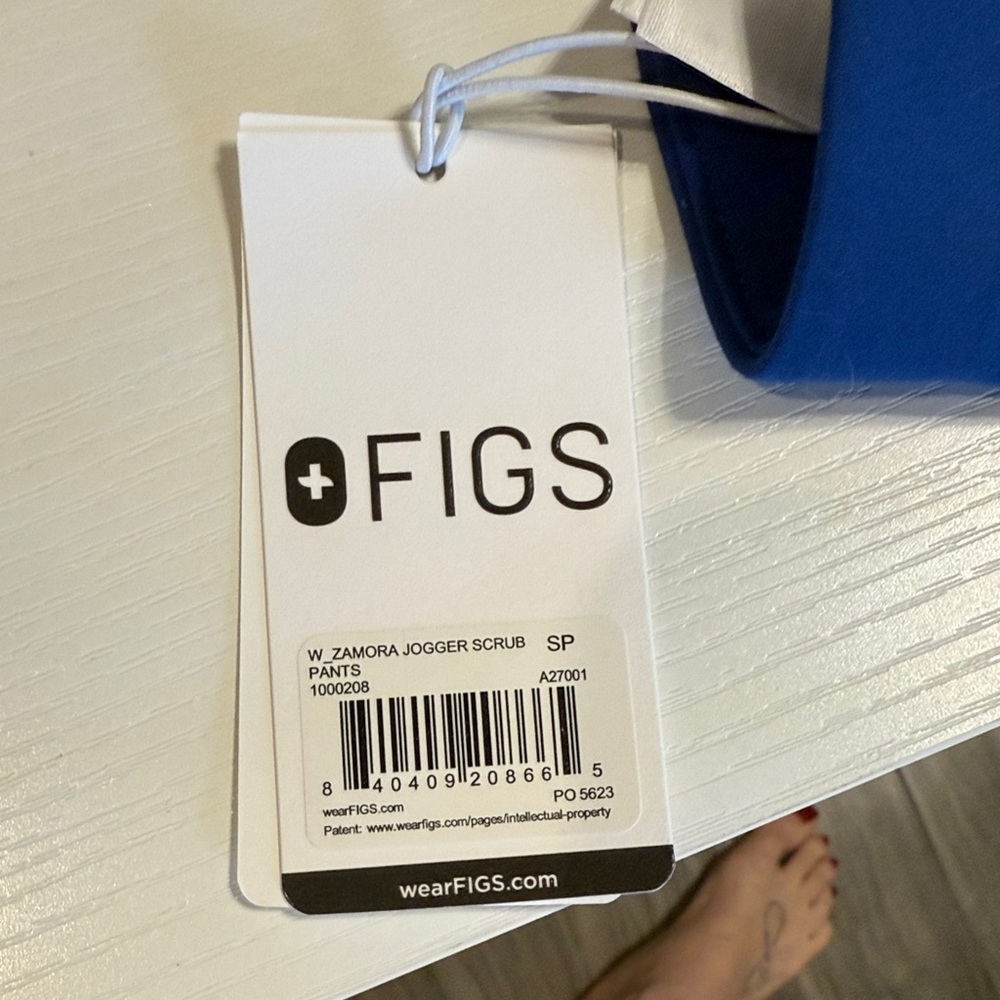 FIGS Blue Zamora Jogger Scrub Pants Small Petite 26” inseam